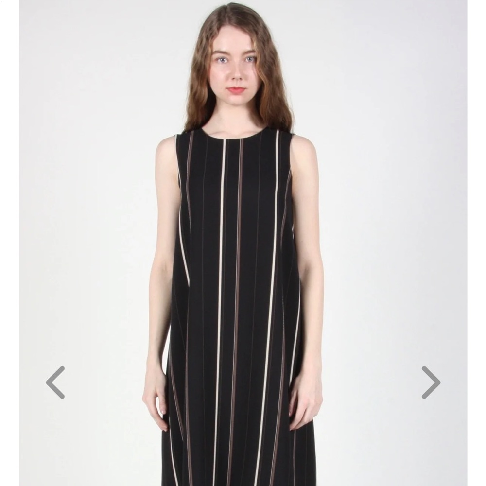 Birds of North America Fulmar striped maxi dress